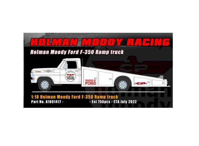 Ford F-350 ランプトラック ホルマンムーディーレーシング ホワイトレッド/ACME 1/18ミニカー 750台限定
