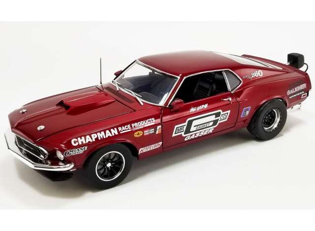 1969 Ford Mustang Boss 429 Mr Gasket ドラッグアウトローズ レッド/ACME 1/18ミニカー