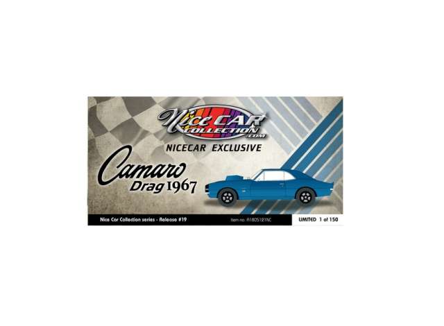 1967 Chevrolet Camaro ドラッグアウトローズ ブルー/ACME 1/18ミニカー 120台限定
