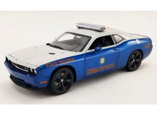 2010 Dodge Challenger SRT8 ジョージア州警察パトロールカー ブルー/ホワイト/ ACME 1/18 750台限定ミニカー