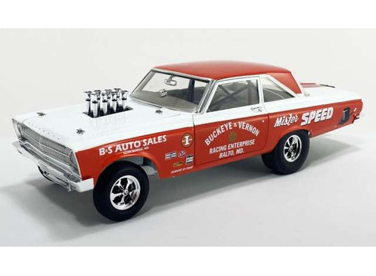 1965 プリムス AWB Mister Speed レッド/ホワイト 1965 Plymouth ミニカー / ACME 1/18 ミニカー