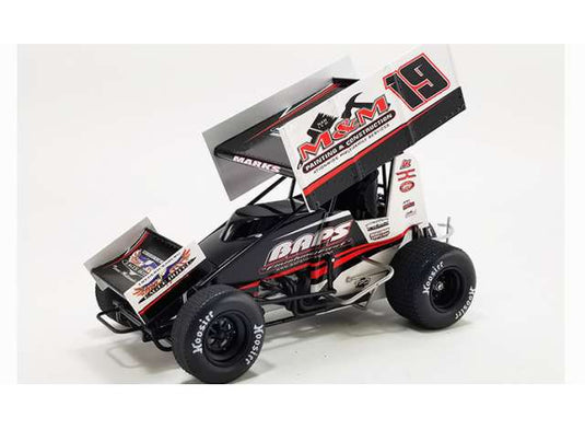 2022 #19 ブレント・マークス Murray-Marks Motorsports スプリントカー ホワイトブラックレッド/ACME 1/18ミニカー