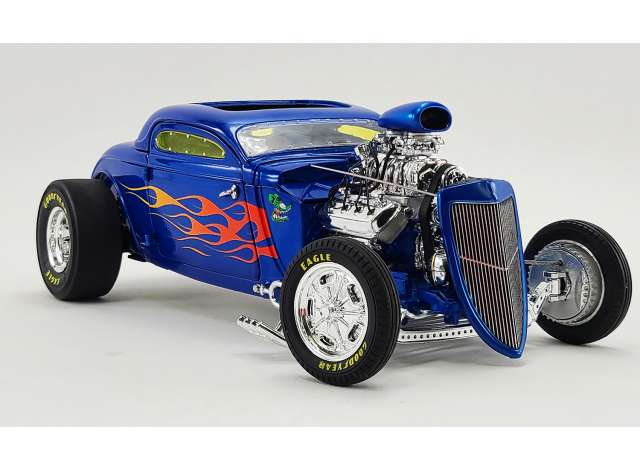 1934 Ford ブローンオルタードクーペ ラットフィンク ブルー/ACME 1/18ミニカー 500台限定