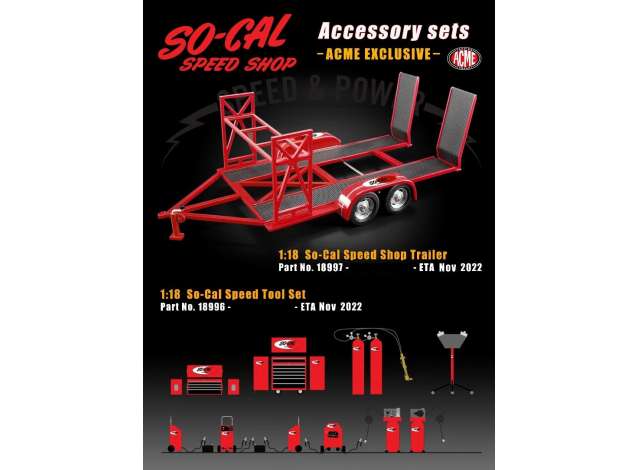 Shop Tool Set #1 SoCal スピードショップ レッド/ACME 1/18ミニカー