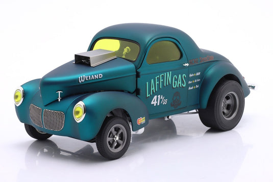 Willysウィリス Gasserガッサー Laffin Gas 1940 ブルーメタリック No.41 / ACME 1/18 ミニカー