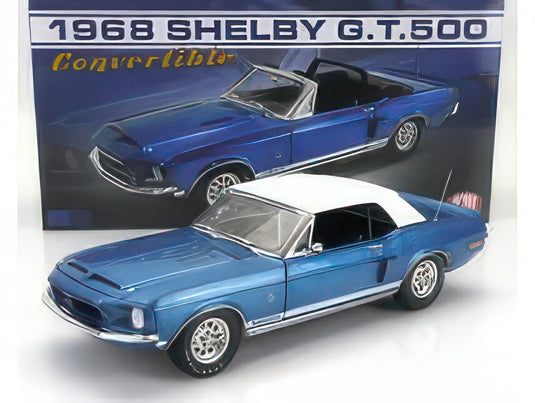 FORD USA MUSTANG SHELBY GT500 CABRIOLET 1968 ACAPULCO BLUE WHITE/ACME 1/18ミニカー
