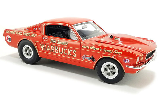 Fordフォード Mustangマスタング A/FX Warbucks 1965 レッドゴールド 限定372台 / ACME 1/18 ミニカー