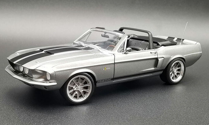 1967 Ford Mustang Shelby GT500 プロツーリング コンバーチブル ガンメタルグレー ミニカー / ACME 1/18
