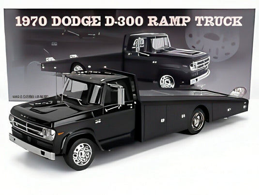 DODGE D-300 ランプトラック カー トランスポーター 1970 ブラック/ ACME 1/18 180台限定ミニカー
