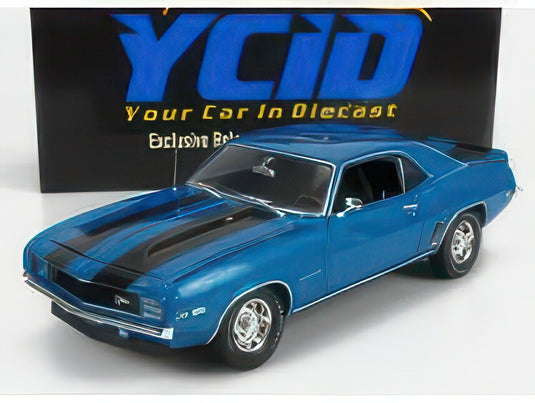 CHEVROLET CAMARO Z/28 302 COUPE 1969 BLUE BLACK/ACME 1/18ミニカー