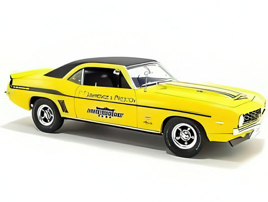 【予約】2025年発売予定CHEVROLET CAMARO YENKO SC/SS/E COUPE LAWRENCE & PRESTON 1969 イエロー ブラック/ACME 1/18ミニカー
