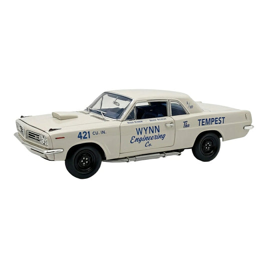 【予約】2027年発売予定 Pontiacポンティアック Tempest Tempest Super Duty Wynn Engineering 1963 ホワイト / ACME 1/18 ミニカー