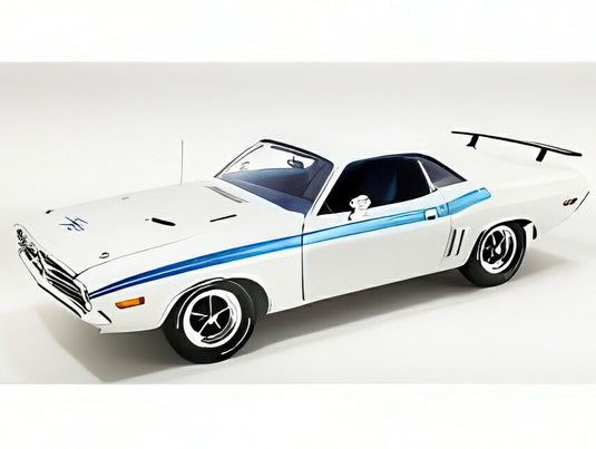 【予約】2025年発売予定DODGE CHALLENGER R/T 383 MAGNUM COUPE 1971 ホワイト ライトブルー/ACME 1/18ミニカー