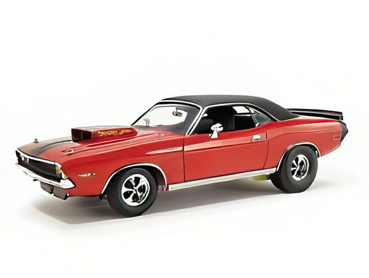 【予約】2025年発売予定DODGE CHALLENGER R/T FEVER COUPE 1970 レッド ホワイト/ACME 1/18ミニカー
