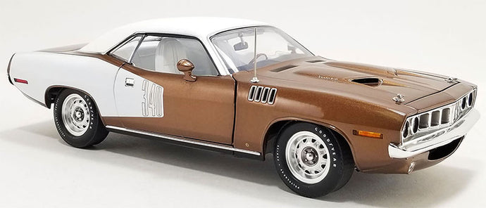 1971 Plymouth Cuda メタリックタヒチアンウォルナット ビニールトップ ミニカー / ACME 1/18
