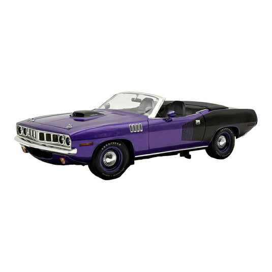 【予約】2027年発売予定 Plymouthプリムス Cuda Hemi カブリオレ 1971 パープル ブラック / ACME 1/18 ミニカー