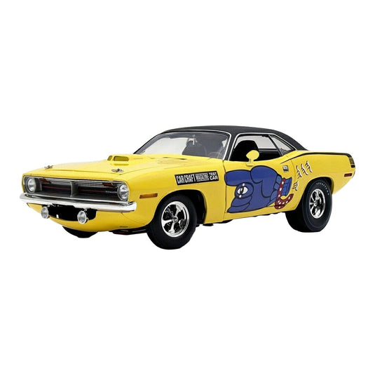 【予約】2026年発売予定 Plymouthプリムス HEMI CUDA THE DREADFUL FLYING GLOVE クーペ 1970 イエロー ブラック 426台限定 / ACME 1/18 ミニカー