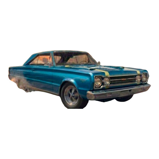 【予約】2026年発売予定 Plymouthプリムス Belvedereベルベディア GTX クーペ 1967 ライトブルーメタリック イエロー 426台限定 / ACME 1/18 ミニカー