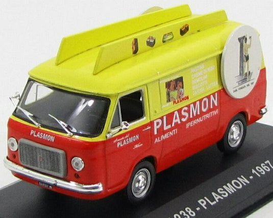 FIATフィアット 238 VAN PLASMON 1967 ORANGE YELLOW VEICOLI-PUBBLICITARI-D'EPOCA-COLLECTION / EDICOLA 1/43 ミニカー