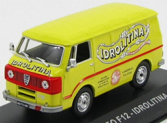 ALFA ROMEOアルファロメオ F 12 FURGONE VAN IDROLITINA 1972 YELLOW ORANGE VEICOLI-PUBBLICITARI-D'EPOCA-COLLECTION / EDICOLA 1/43 ミニカー