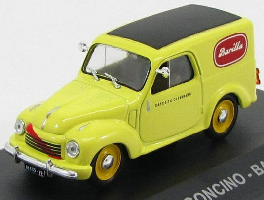 FIATフィアット 500C FURGONCINO VAN BARILLA 1951 YELLOW VEICOLI-PUBBLICITARI-D'EPOCA-COLLECTION / EDICOLA 1/43 ミニカー