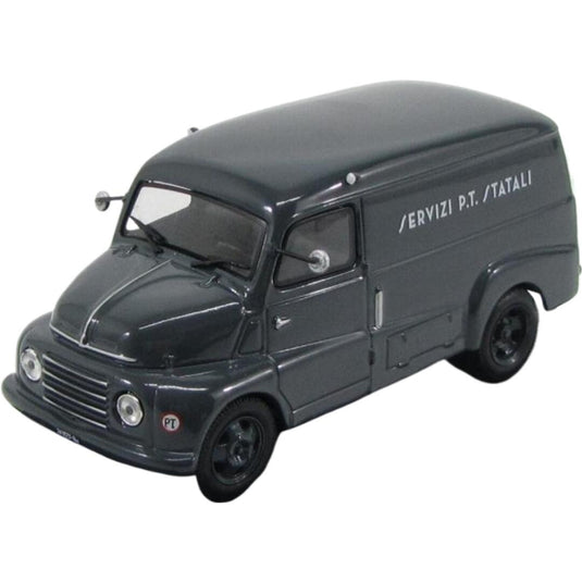 Fiatフィアット 615 Vanバン Poste Italiane Servizi P.T. Postali 1956 グレー / EDICOLA 1/43 ミニカー