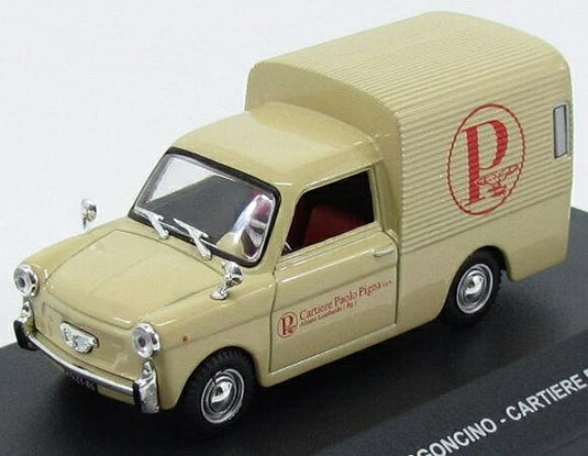 Autobianchiアウトビアンキ BIANCHINA FURGONCINO VAN 1968 クリーム VEICOLI-PUBBLICITARI-D'EPOCA-COLLECTION / EDICOLA 1/43 ミニカー
