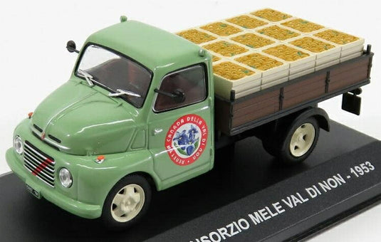 Fiatフィアット 615N TRUCK CONSORZIO MELE VAL DI NON 1953 グリーンブラウン VEICOLI-PUBBLICITARI-D'EPOCA-COLLECTION / EDICOLA 1/43 ミニカー