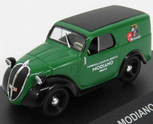 Fiatフィアット 500A VAN FURGONCINO MODIANO 1946 グリーンブラック VEICOLI-PUBBLICITARI-D'EPOCA-COLLECTION / EDICOLA 1/43 ミニカー