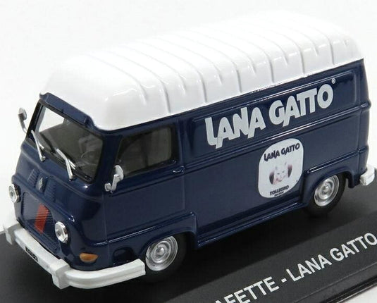 Renaultルノー ESTAFETTE VAN LANA GATTO 1977 ブルーホワイト VEICOLI-PUBBLICITARI-D'EPOCA-COLLECTION / EDICOLA 1/43 ミニカー