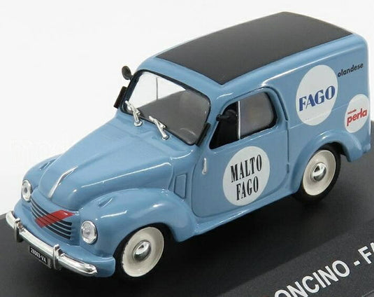 Fiatフィアット 500C VAN FURGONCINO MALTO FAGO 1950 ライトブルー VEICOLI-PUBBLICITARI-D'EPOCA-COLLECTION / EDICOLA 1/43 ミニカー