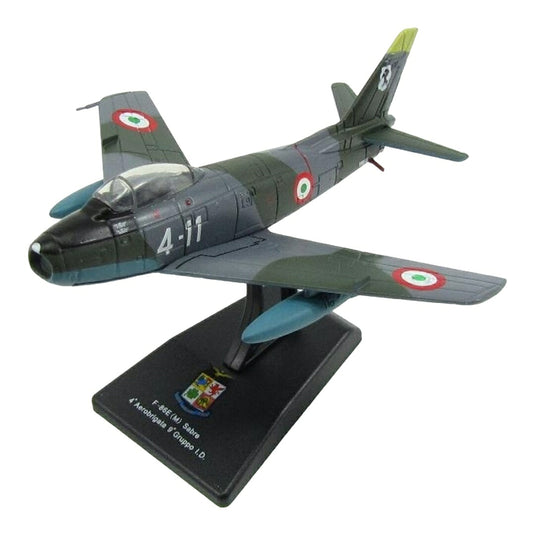 North Americanノースアメリカン F-86E Sabre セイバー 4-11 4th Aerobrigata 9th Gruppo I.D. イタリア / EDICOLA 1/100 ミニカー ミリタリー模型