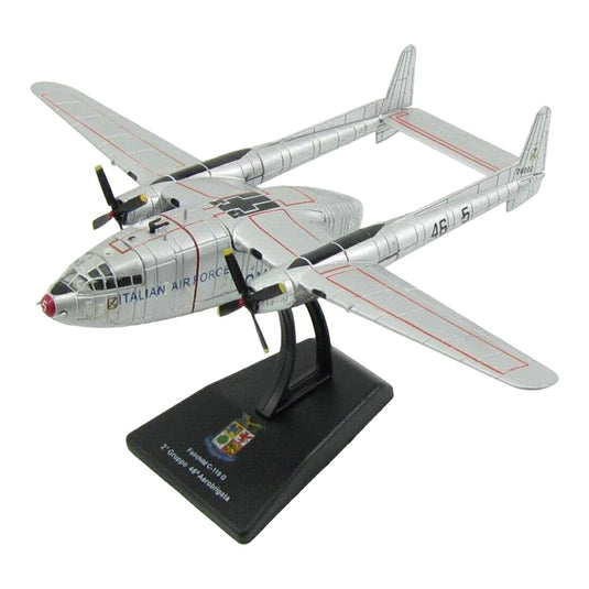 Fairchildフェアチャイルド C-119G 第46航空旅団 イタリア空軍 1947 シルバー イタリア空軍コレクション / EDICOLA 1/200 ミニカー ミリタリー模型