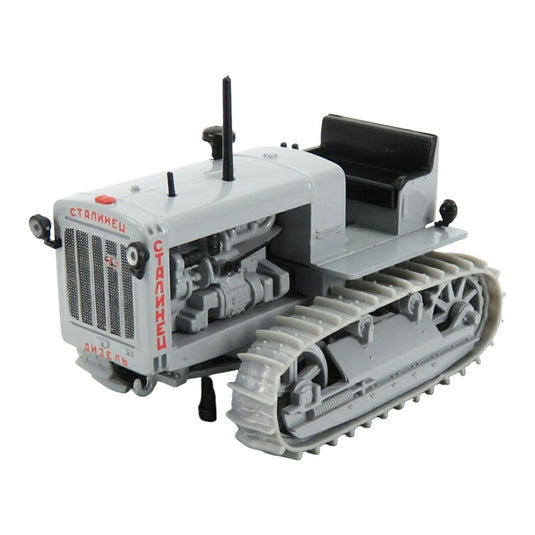 STALINETSスターリネツ 65 TRACTORトラクター CINGOLATO 1937 LIGHT GREYライトグレー / EDICOLA 1/43 ミニカー