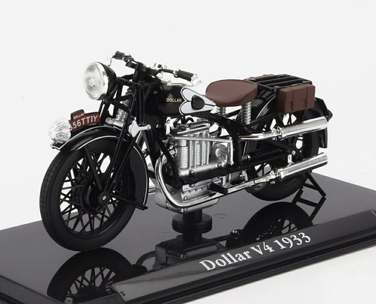 Dollarダラー V4 1933 ブラック MOTORCYCLE / EDICOLA 1/24 ミニカー