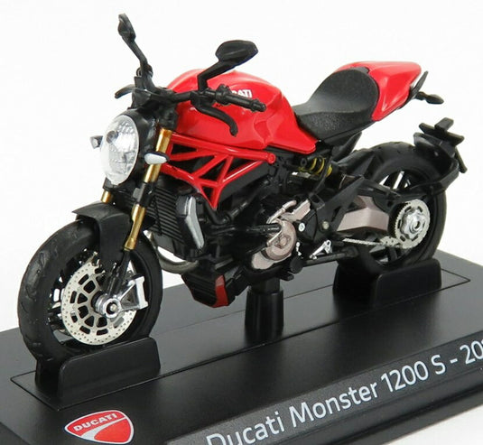 DUCATIドゥカティ MONSTERモンスター 1200S 2014 REDレッド BLACKブラック / EDICOLA 1/24 ミニカー