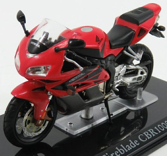 Hondaホンダ CBR 1000RR FIREBLADE レッドブラック ATLAS-SUPERBIKES-COLLECTION MOTORCYCLE / EDICOLA 1/24 ミニカー