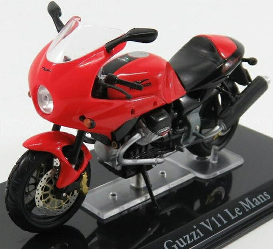 MOTO GUZZIモトグッツィ V11 LE MANS レッド ATLAS-SUPERBIKES-COLLECTION MOTORCYCLE / EDICOLA 1/24 ミニカー