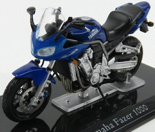 YAMAHAヤマハ FAZER 1000 ブルーメタリック ATLAS-SUPERBIKES-COLLECTION MOTORCYCLE / EDICOLA 1/24 ミニカー