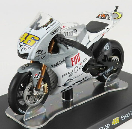 YAMAHAヤマハ YZR M1 N 46 ワールドチャンピオン 2009 VALENTINO ROSSIバレンティーノロッシ ホワイトシルバー CENTAURIA-VALENTINO-ROSSI-BIKES-46-COLLECTION MOTORCYC