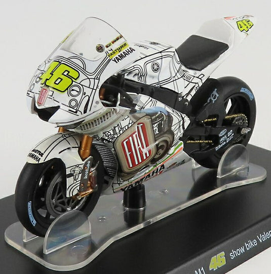 YAMAHAヤマハ YZRM1 N 46 SHOWBIKEショーバイク 2007 VALENTINO ROSSIバレンティーノロッシ ホワイト CENTAURIA-VALENTINO-ROSSI-BIKES-46-COLLECTION MOTORCYCL