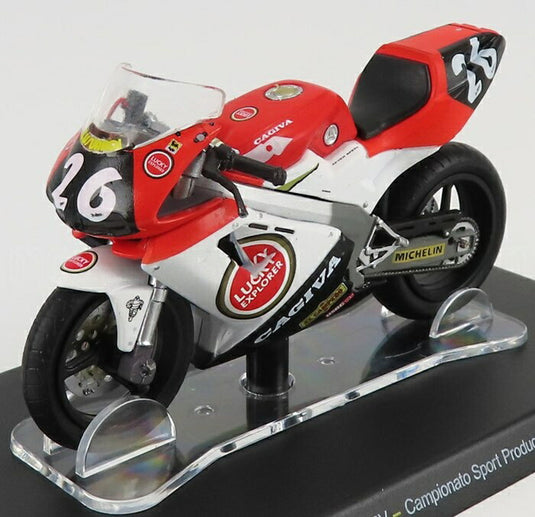CAGIVAカジバ MITO EV N 26 イタリアスポーツプロダクション選手権 1994 VALENTINO ROSSIバレンティーノロッシ レッドホワイト CENTAURIA-VALENTINO-ROSSI-BIKES-46-COLLECTION