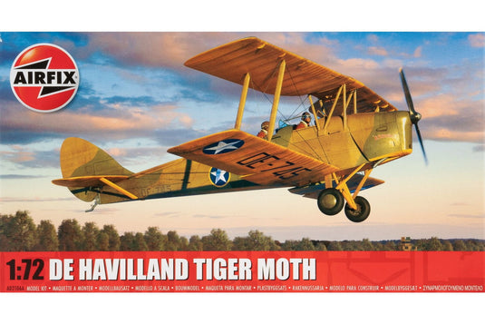 De Havillandデハビランド Tiger Moth タイガーモス 組み立てプラモキット模型 /Airfixエアフィックス 1/72