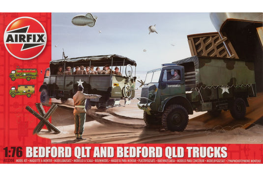 Bedfordベッドフォード QLT and Bedford QLD Trucks トラック 組み立てプラモキット模型 /Airfixエアフィックス 1/76