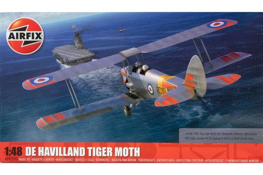De Havilland DH 82 Tiger Moth タイガーモス 組み立てプラモキット模型 飛行機 /Airfix 1/48