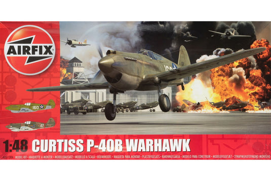 Curtiss P-40B Warhawk カーチス P-40B ウォーホーク 組み立てプラモキット模型 戦闘機 /Airfix 1/48
