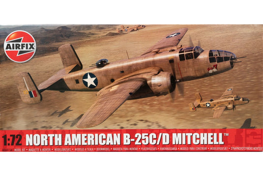 North American B-25C/D Mitchell ミッチェル 組み立てプラモキット模型 爆撃機 /Airfix 1/72