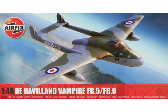 De Havilland Vampire FB.5/FB.9 デハビランド ヴァンパイア 組み立てプラモキット模型 戦闘機 /Airfix 1/48