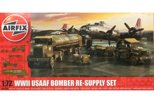 WWII USAAF Bomber Re-Supply Set アメリカ陸軍航空軍 爆撃機補給セット 組み立てプラモキット模型 ミリタリー /Airfix 1/72