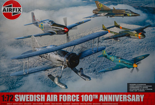 Swedish Air Force 100th Anniversary スウェーデン空軍100周年記念 組み立てプラモキット模型 戦闘機 /Airfix 1/72